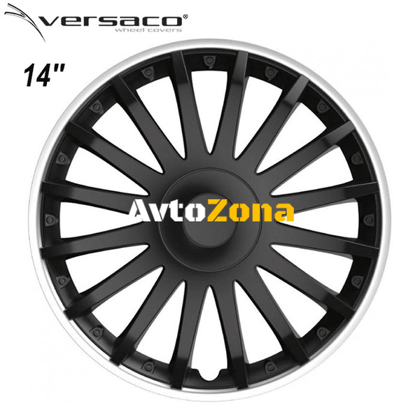 14’’ Тасове за джанти Versaco Crystal SO Black - 4бр. в к-т - Avtozona