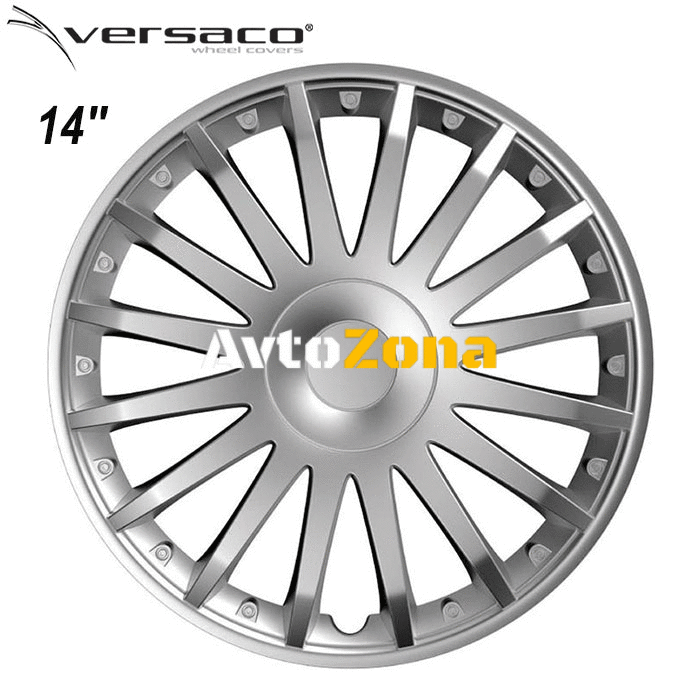 14’’ Тасове за джанти Versaco Crystal Silver - 4бр. в к-т - Avtozona