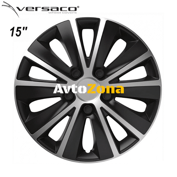 15’’ Тасове за джанти Versaco Rapid Silver / Black - 4бр. в к-т - Avtozona