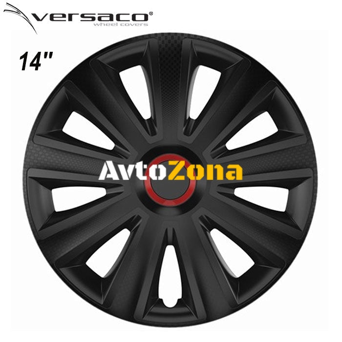 14’’ Тасове за джанти Versaco Carbon Aviator - RR Black - 4бр. в к-т - Avtozona