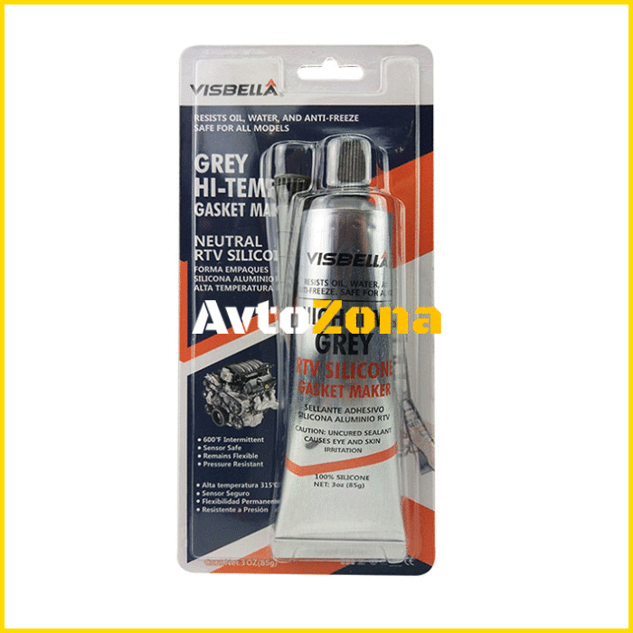 Силикон за гарнитури 85ml - сив - Avtozona