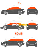 Покривало полукалъф CarPassion за автомобил размер XL сиво - Avtozona