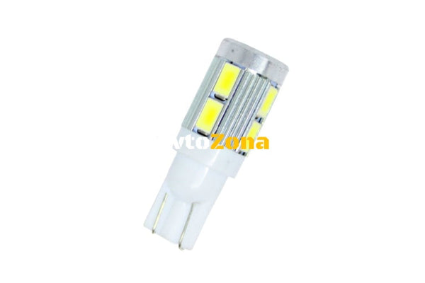 Лед крушки тип T10 5W с10 SMD 5630 диода - подходящи за дневни светлини Бял - 12v - Avtozona