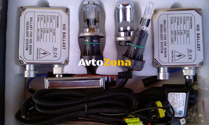 БИКСЕНОН КОМПЛЕКТ QUALITY H4 35W 4300K - ЗА КАМИОН 24V - Avtozona