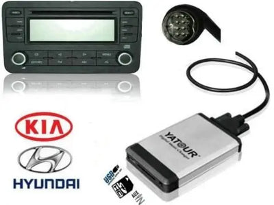 USB / MP3 Changer с Bluetooth* за HYUNDAI COUPE SONATA SANTA FE TUCSON MAXIMA ACCENT - 8 pin - Avtozona