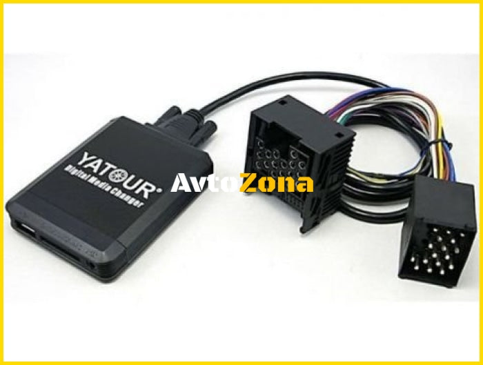 USB / MP3 audio inteface с Bluetooth* BMW E36,E38,E39,E46,X3,X5,Z3,Z8,MINI R5x - за 17 пинов порт - Avtozona