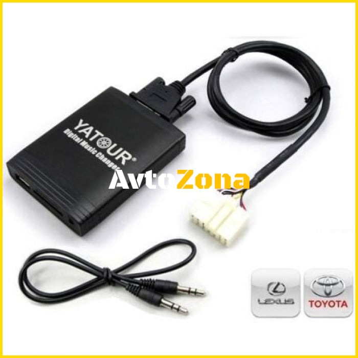 USB / MP3 audio interface с Bluetooth* за TOYOTA AVALON AVENSIS CAMRY CELICA COROLLA HIGHLANDER LANDCRUISER RAV4 TACOMA TUNDRA YARIS