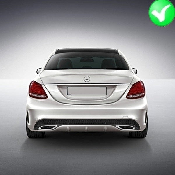 Заден дифузьор за Mercedes C-Class W205 (2014-2020) с дизайн C63 само за Sport Package - Avtozona