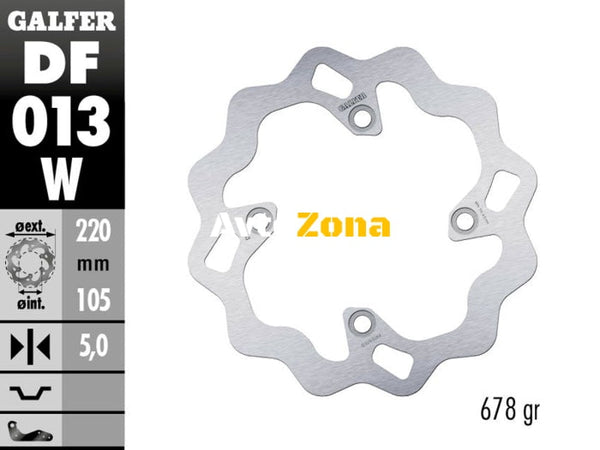 Заден спирачен диск Galfer WAVE FIXED 220x5mm DF013W - Avtozona