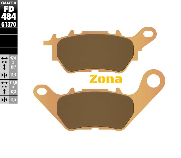 Задни мото накладки Galfer SINTERED COMPOUND FD484G1370 - Avtozona