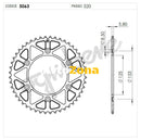 Задно зъбчато колело TROFEO 365063149 BLACK - Avtozona