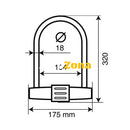 Заключваща скоба STRENGTH 90609 - Avtozona