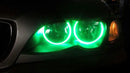 RGB Диодни Ангелски Очи с матирано покритие за BMW E36 / E38 / E39 - с дистанционно сменяне на цветовете - Avtozona