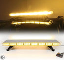 96.5 см 72 LED ЛЕД 72W мощна аварийна диодна сигнална лампа блиц 12-24V 15 режима на работа жълта оранжева светлина E-Mark Е9 за пътна