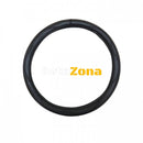 Калъф за волан - Черен с декоративни шевове - Avtozona